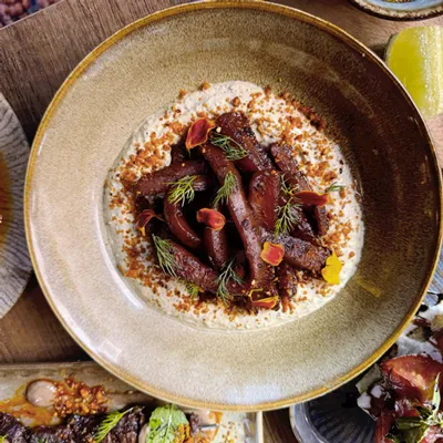 Carotte d'Alger, un plat végétarien au restaurant Altamaro à Paris 17.