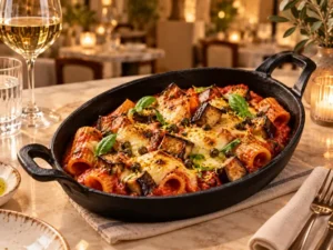 Rigatoni, plat du jour chez Altamaro Restaurant à Paris 17.