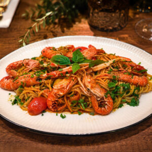 Spaghetti langoustine , Restaurant Paris 17 -Ternes -Porte maillot -Altamaro